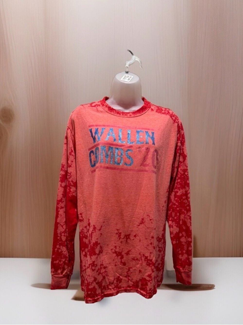 Wallen Combs 2020 Bleach-Dyed Long Sleeve Tee